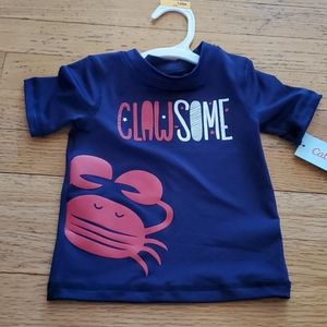 NWT Rashguard Swim Shirt, 12 Months